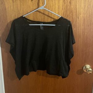 Forever 21 black cropped top